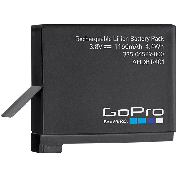 Сменный аккумулятор GoPro Rechargeable Battery для камеры HERO4 (AHDBT-401) - 1160 mAh