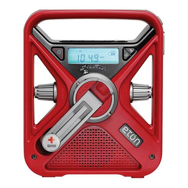 Радиоприемник Eton FRX3+ Red Cross с турбиной, зарядкой для телефона и фонариком,красный