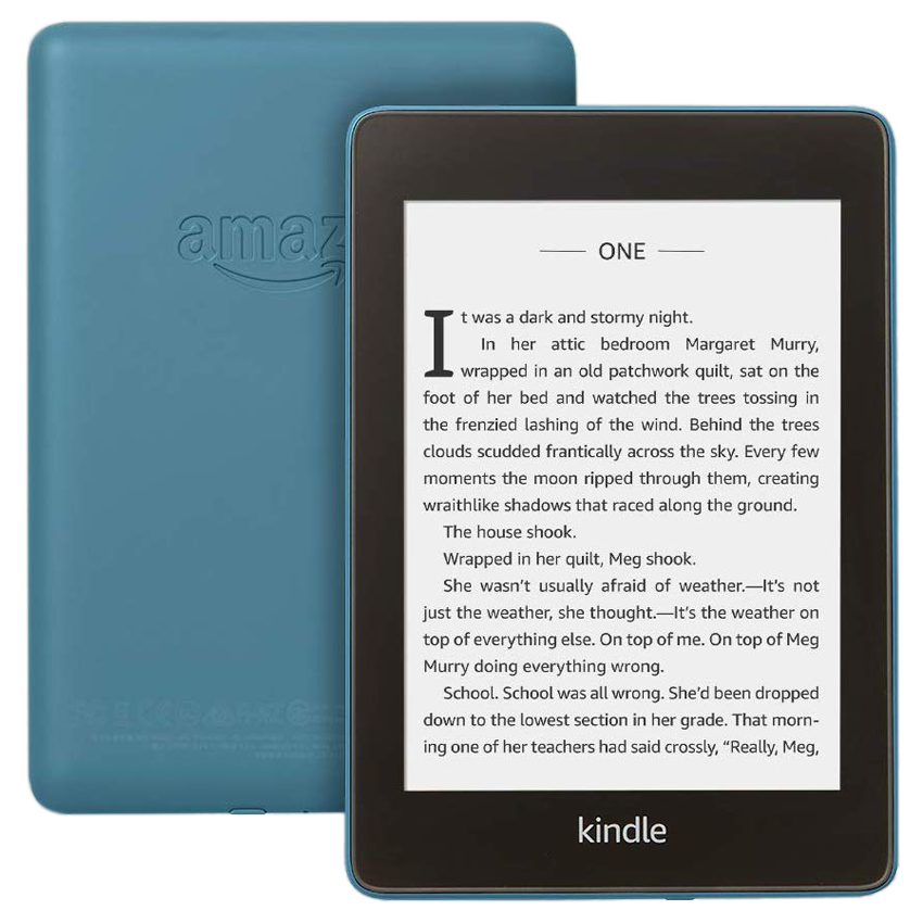 Электронная книга AMAZON Kindle PaperWhite 2018 8Gb  Blue (Certified Refurbished) Ad-Supported
