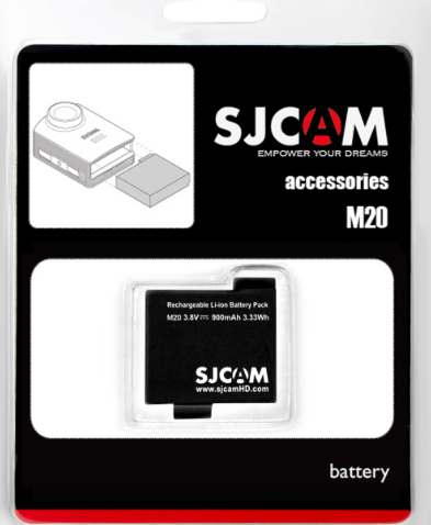 Дополнительная батарея SJCAM для камеры SJCAM M20 (M-Case BP137)