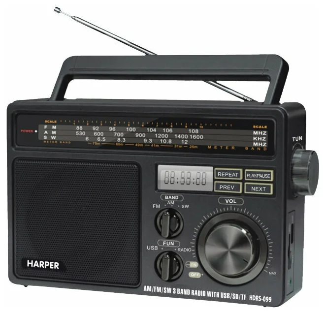 Радиоприемник HARPER HDRS-099 черный
