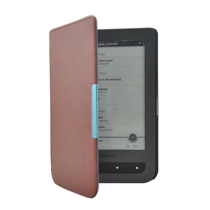 Чехол - обложка M-Case для PocketBook 614/615 Plus/624/625/626 Plus/640/641 Aqua (коричневый)