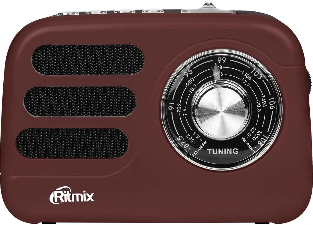 Радиоприемник Ritmix RPR-033 (FM/AM/SW/BT/USB/SD) коричневый