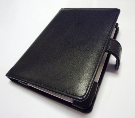 Чехол - обложка из натуральной кожи для PocketBook Touch 614/622/623/624/626/640 (черный)