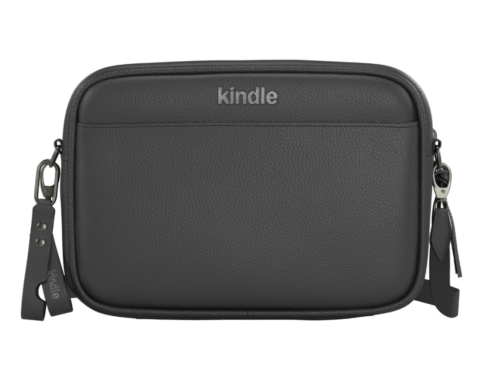Кожаная сумка-слинг для Amazon Kindle/Kindle Paperwhite/Kindle Colorsoft, черный