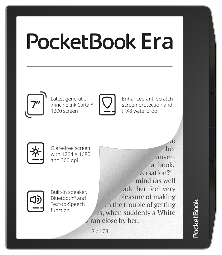 7"Электронная книга PocketBook 700 Era /Pocketbook 700  16Gb (PB700-U-16-WW) Stardust Sulver,  цвет cерый