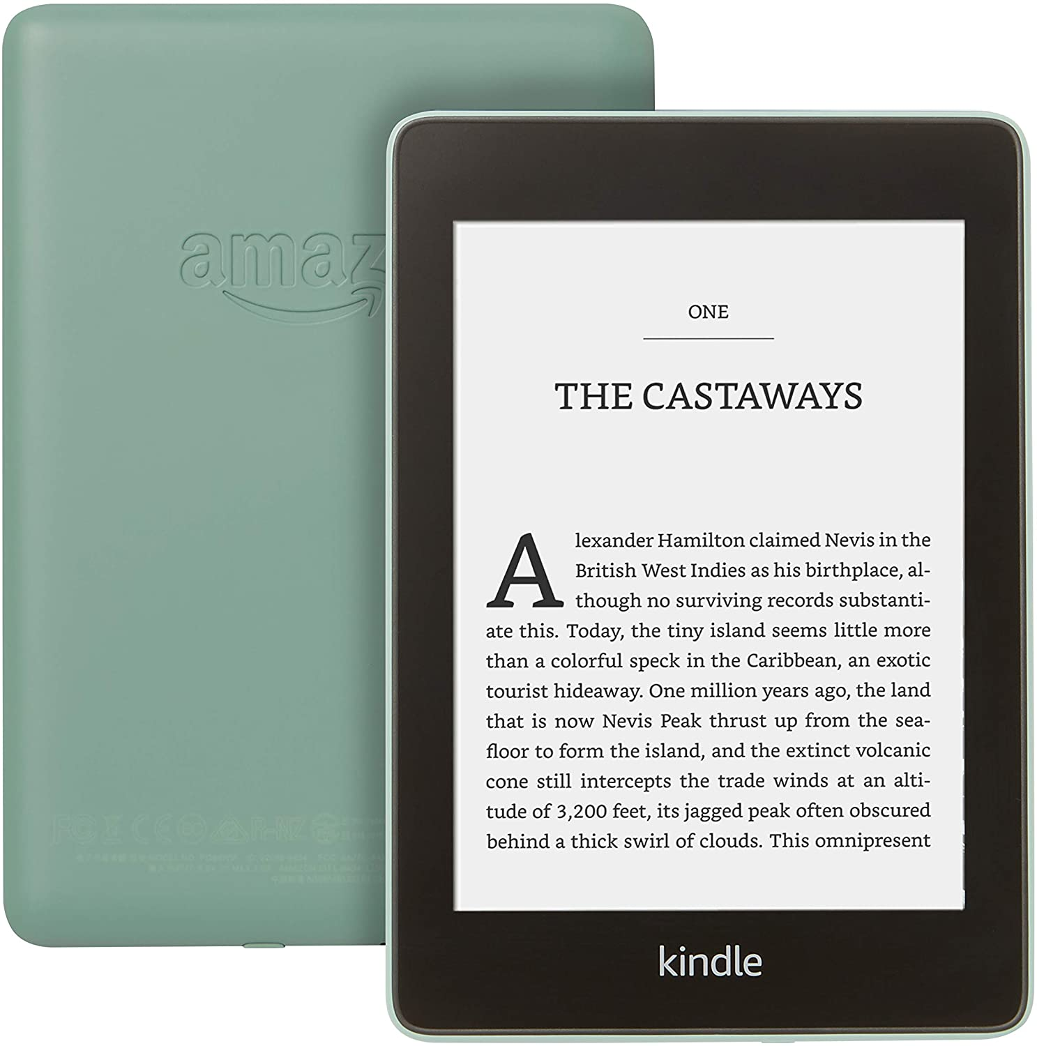 Электронная книга AMAZON Kindle Paperwhite 2018 32GB с рекламой, sage