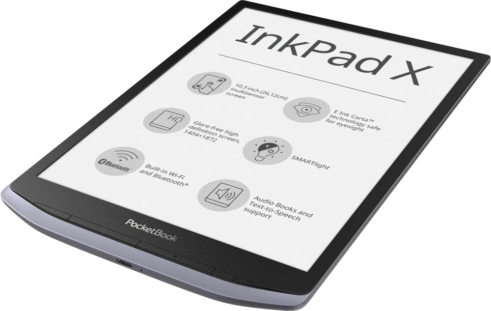 Электронная книга PocketBook X InkPad X  серый металлик
