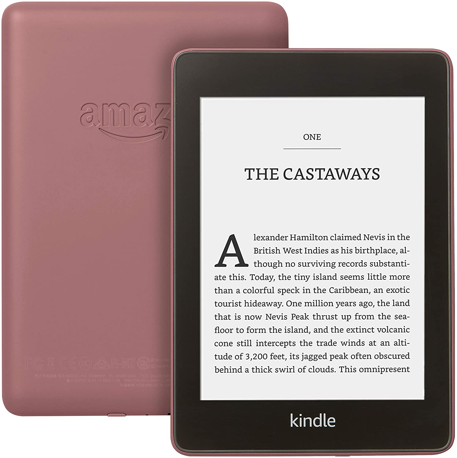 Электронная книга AMAZON Kindle Paperwhite 2018 8GB с рекламой, plum