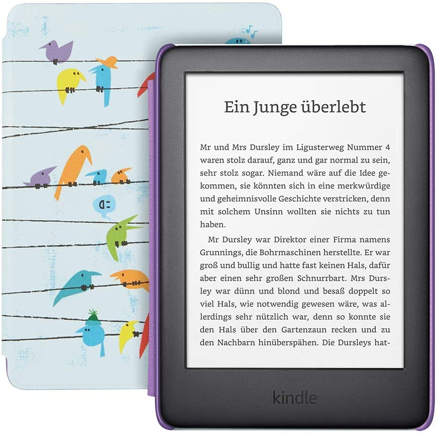 Электронная книга AMAZON Kindle  Kids Edition 2019 8 ГБ c чехлом Rainbow Birds