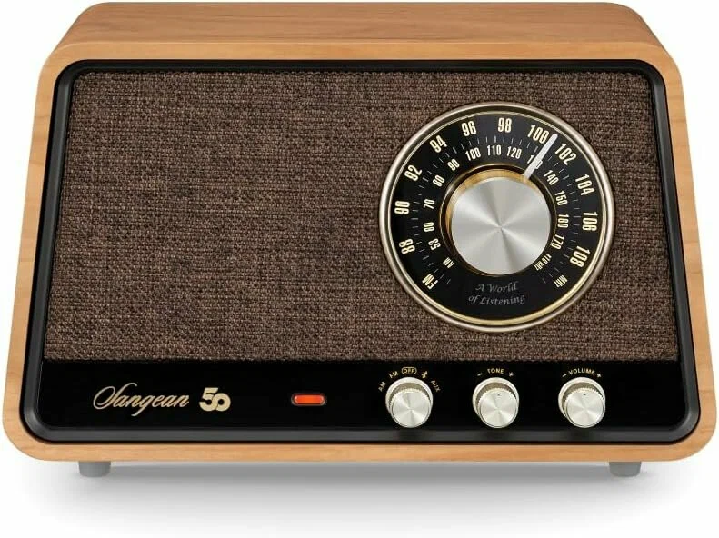 Радиоприемник Sangean WR-55  FM/AM/BT/AUX  Wooden Cabinet, цвет светлый орех