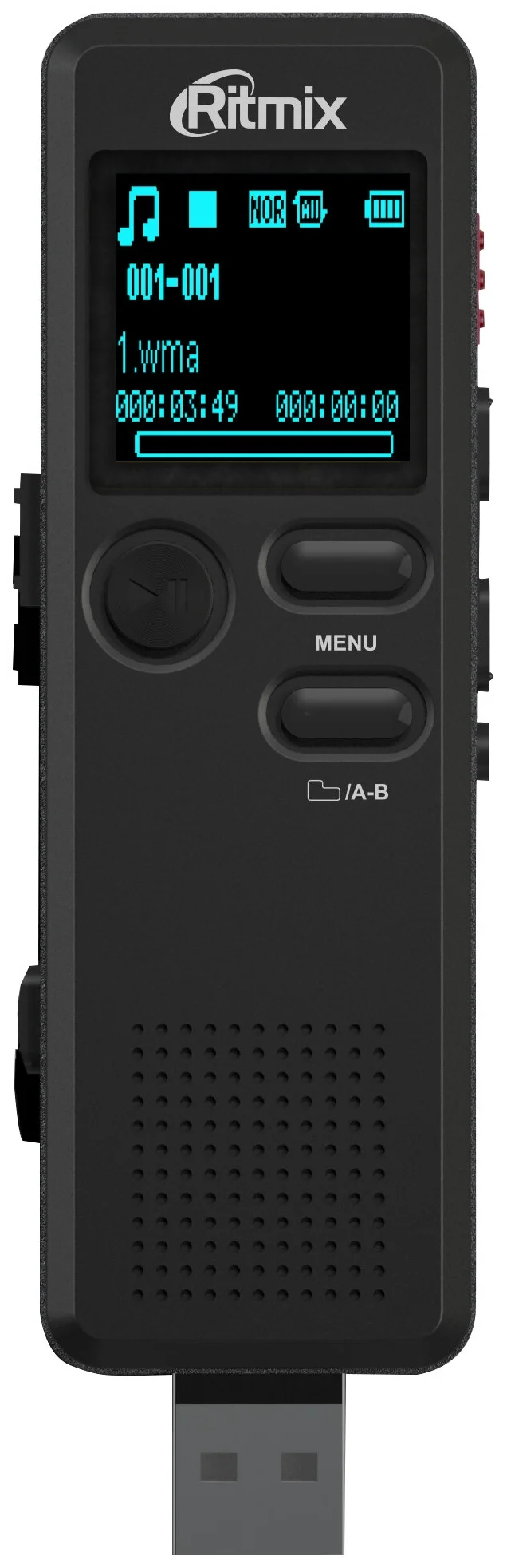 Диктофон Ritmix RR-610 4Gb черный