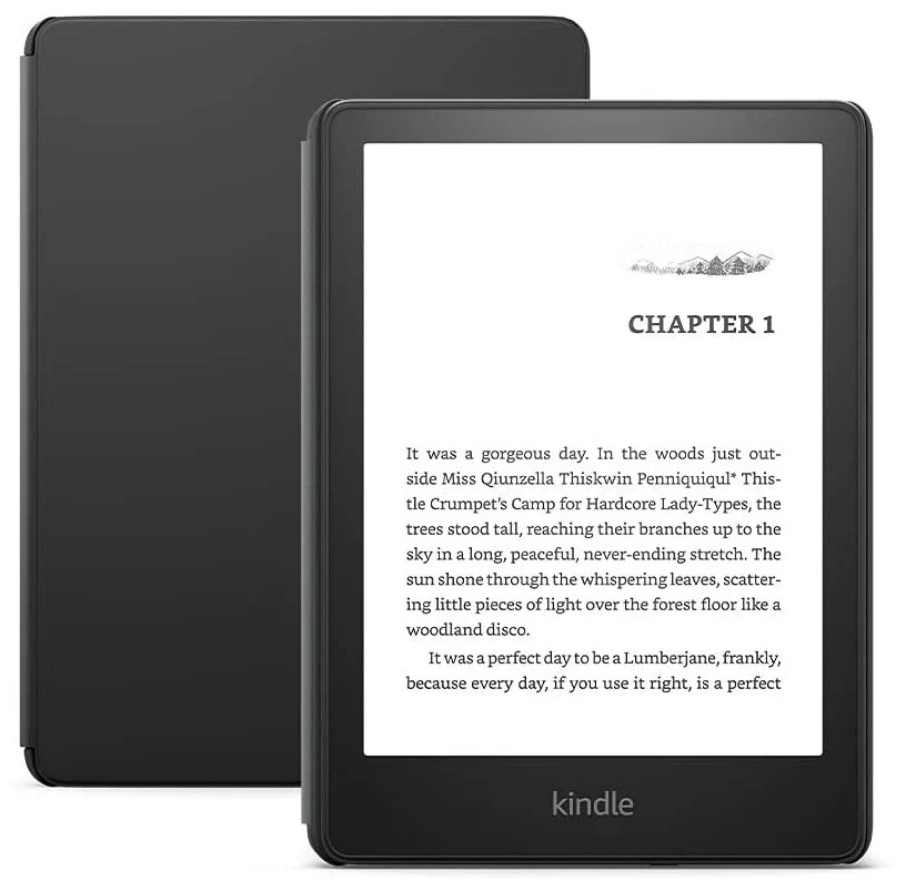 6,8" Электронная книга Amazon Paperwhite Kids 2022 16Gb + оригинальная обложка цвет черный