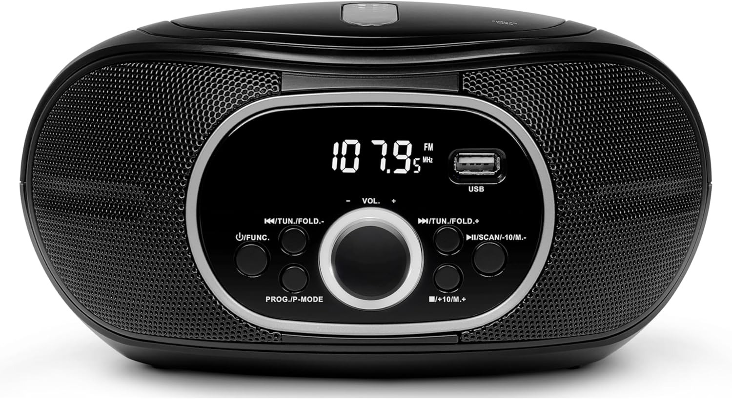 Магнитола Medion Boombox Life E65711 (MD47111) (CD/MP3/USB/FM), 2,4 Вт, черный