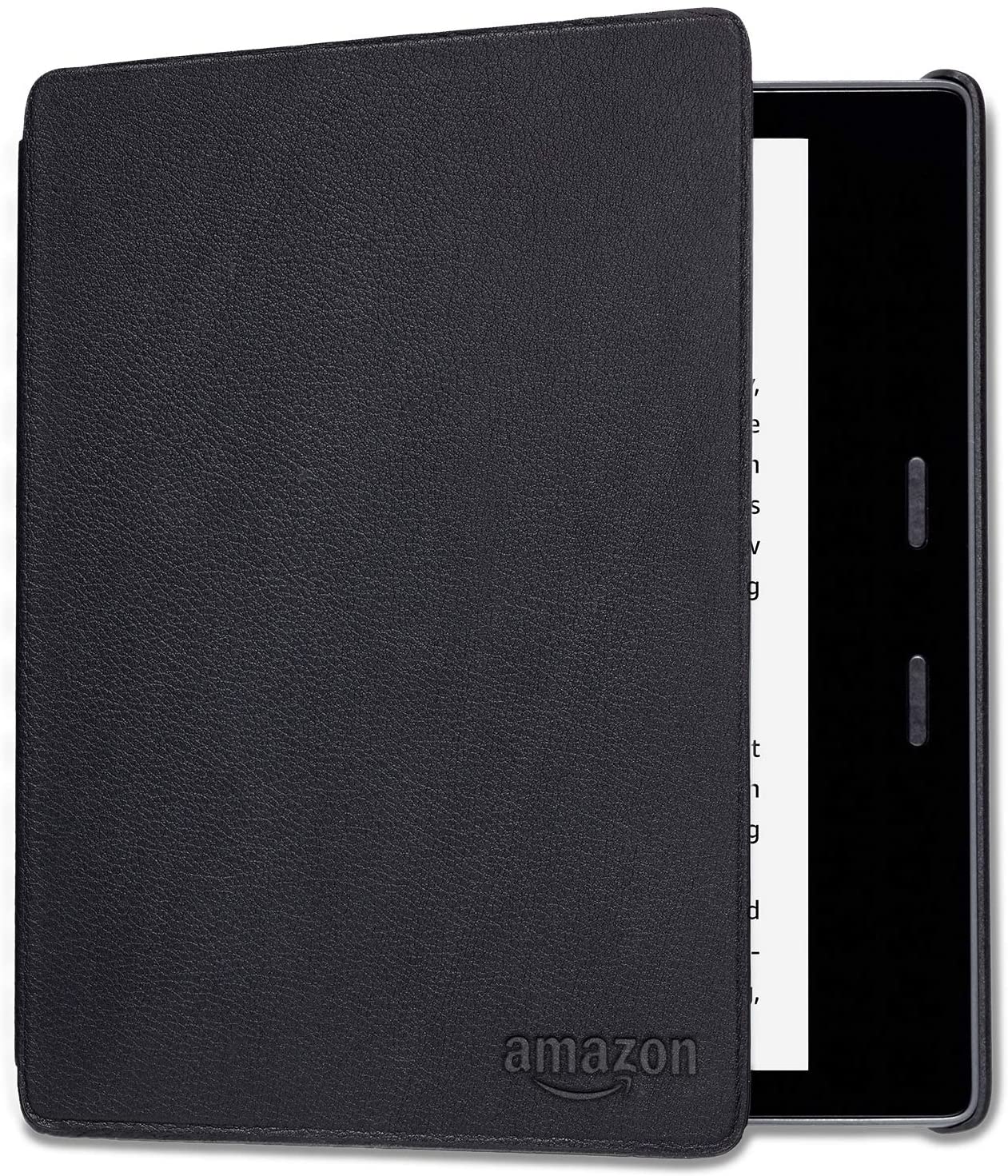 Оригинальная чехол-обложка Amazon Kindle Oasis 9-10 gen. цвет черный, нат.кожа