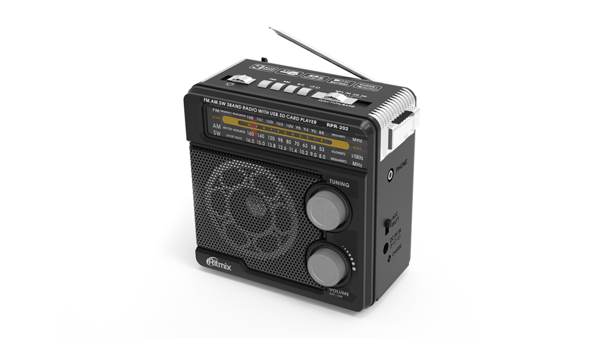 Радиоприемник Ritmix RPR-202 black